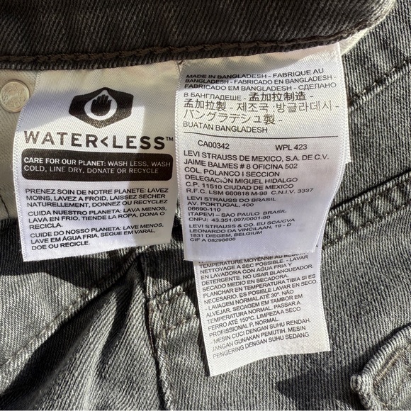 Levi 541 Athletic Taper Gray Jeans Size 34 x 34 - Picture 2 of 10